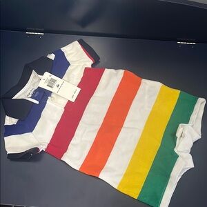 Ralph Lauren Striped Polo Romper